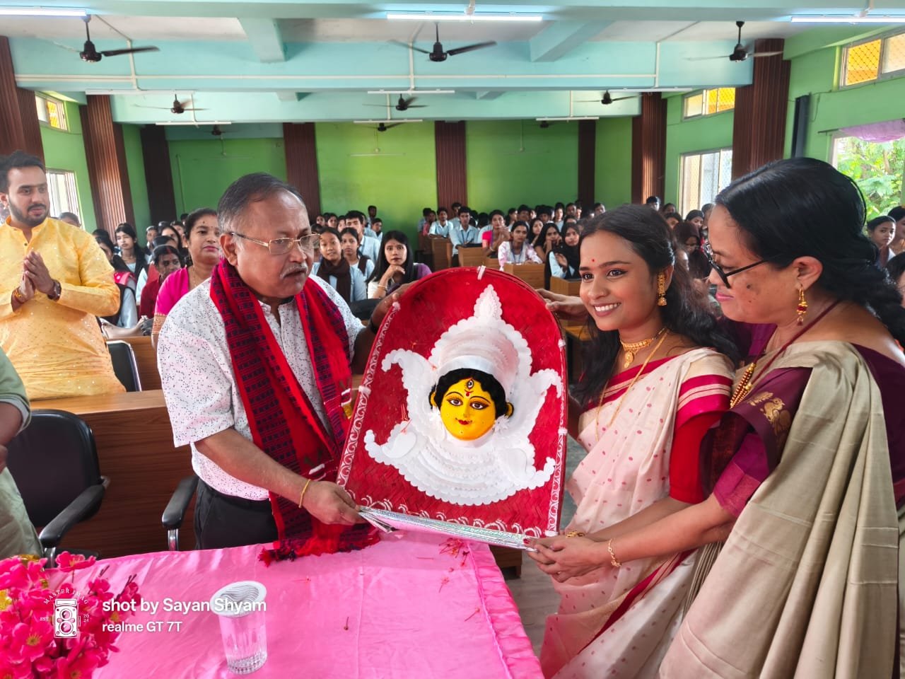 কাবুগঞ্জ জনতা কলেজে শারদীয় উৎসব ‘বাজল তোমার আলোর বেণু’,